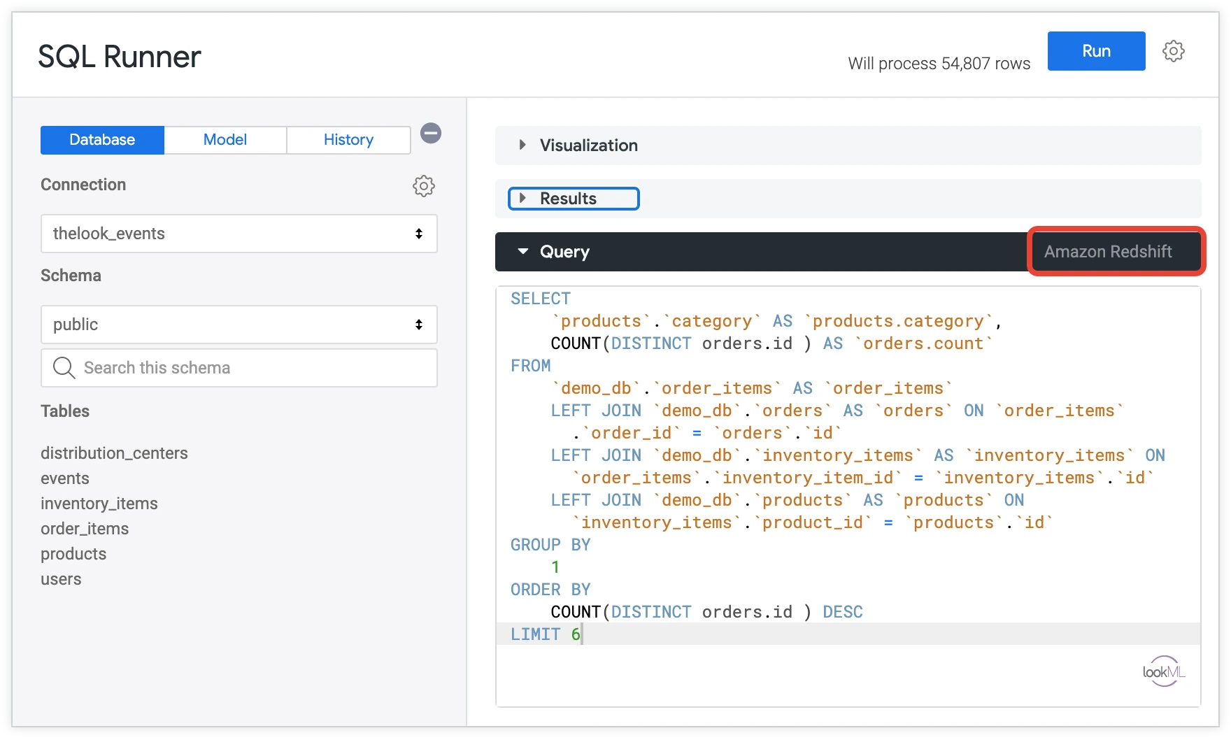 Integração de SQL com o Looker para análise de dados