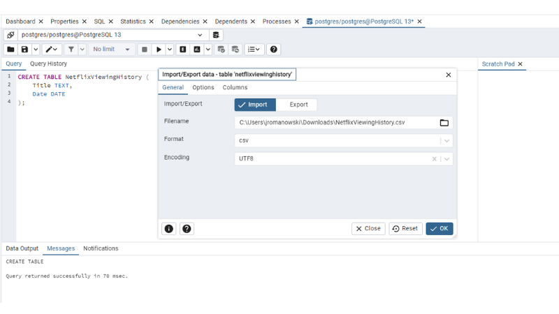 Netflix embrulhado com SQL